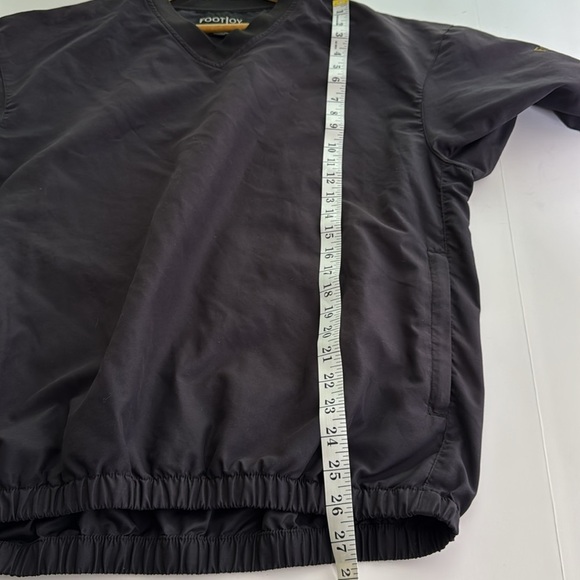 FootJoy Windbreaker Large black Short Sleeve Pullover V-Neck Golf - Picture 6 of 6